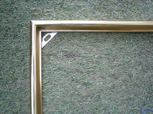 Cadre metal moderne - en, dore