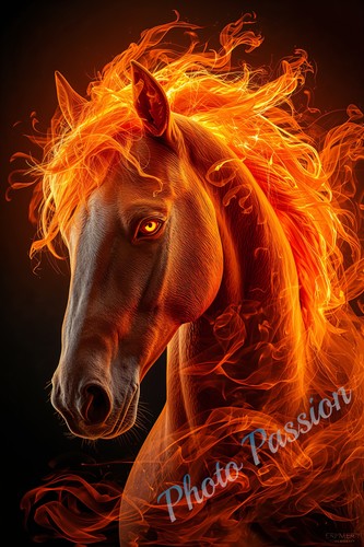 Photo cheval élégant - a4,