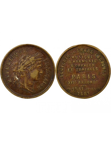 France jeton bronze - france, bronze,