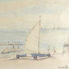 Aquarelle sur Papier Le char