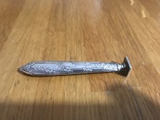 SCEAU DE CIRE OU TAMPON ANCIEN - MANCHE EN ARGENT