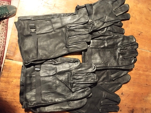 Gant cuir noir mixte neuf - en,