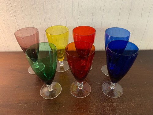Lot verres en couleur - lot,