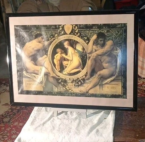 Grand tableau encadré - , –