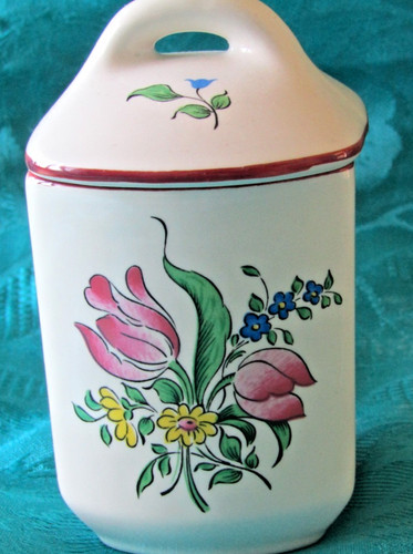 Pot épice faïence de - a, en