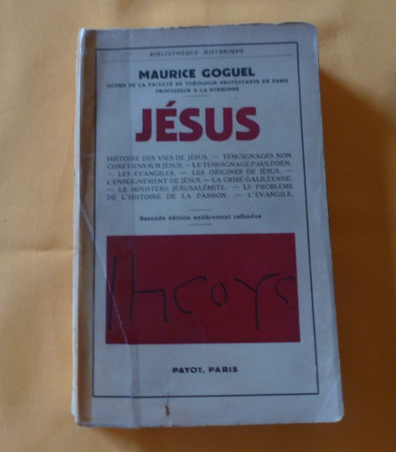 Jésus maurice goguel - jésus,
