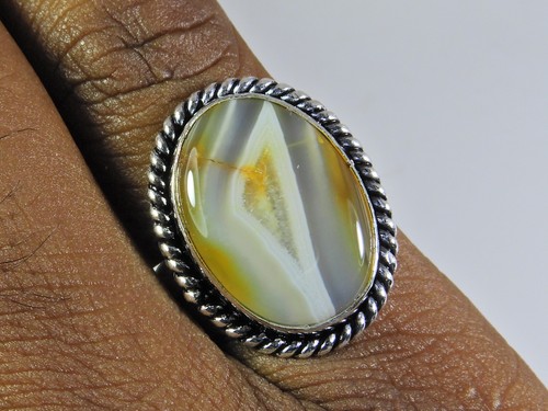 Bague argent massif - en,