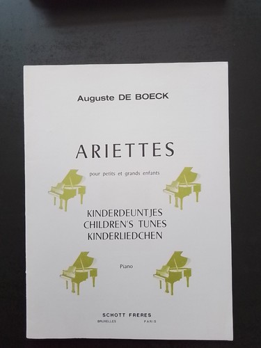 Partition piano auguste de - piano,