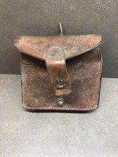 Cartouchière cuir brun modèle 1916 Français ww1 ww2