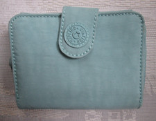 KIPLING LIVE LIGHT TRI-FOLD COMPACT WALLET Light Aqua NWOT