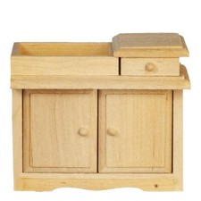 Maison De Poupée En Bois Nu Table À Langer Miniature Meuble De Nurserie Non Fini