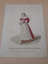 Lingère coiffée d'un bavolet