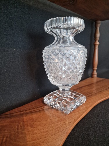 Ancien vase cristal clair - en,