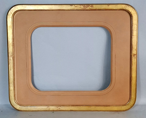 Ancien cadre doucine verre - ancien,