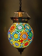 Suspension en mosaïque turque lampe suspendue fait main style marocain décora...