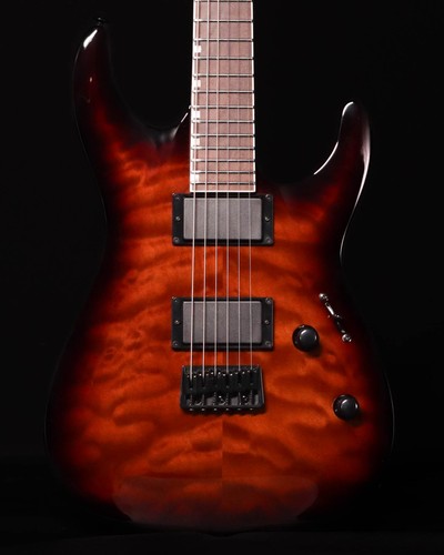 Esp ltd 200htqm dark - esp, brown
