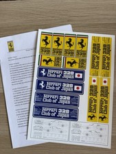Planche Stickers Ferrari 328