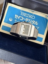 Rare Vintage Seiko A129-5000 Men’s Digital Chronograph Sports Watch JDM 1970s