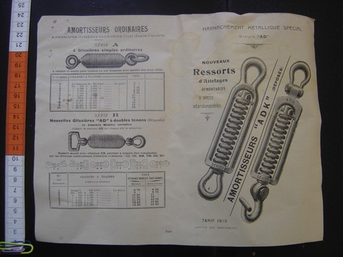 1910 publicite tarifs cheval - 1910,