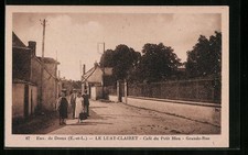 Old postcard Le Luat-Clairet, Cafe du Petit Bleu - Grande-Rue 