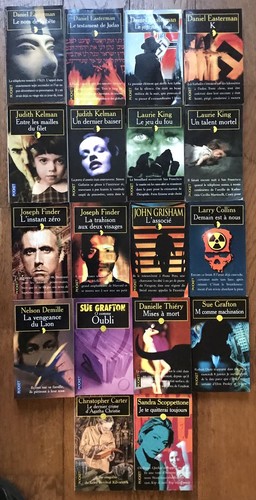Lot thrillers policiers 18 - lot, thrillers,
