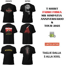 Fabri Fibra Jersey Mr Sympathy 20 Years Anniversary Tour 2025 Rap T-Shirt Italy