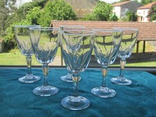 6 red wine glasses crystal arches luminarc model FLAMENCO