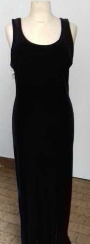 Robe midi velours - "midi", en