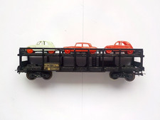 Wagon Jouef Marchandises Porte Voitures STVA Gris avec 3 Voitures Référence 654