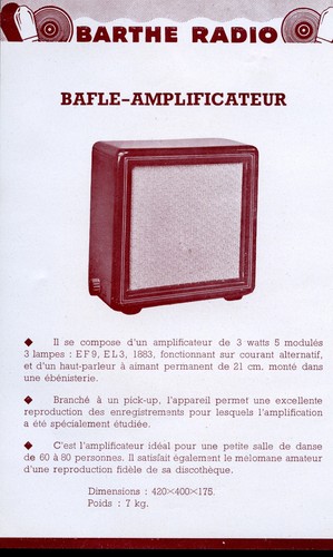 Publicité barthe baffle - publicité,