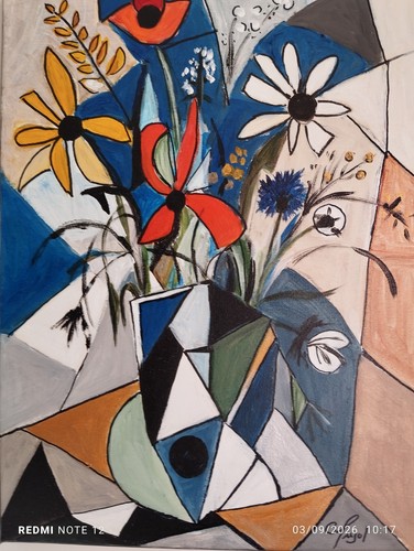 Peinture cubiste contemporaine