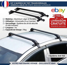 2 Barres de Toit Universelles