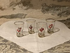 Série de 4 petits verres à