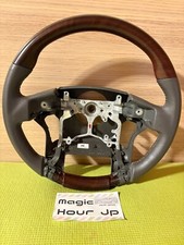 Toyota Land Cruiser Prado Steering Wheel  150  genuine option Wood  Leather JDM①