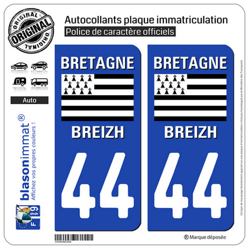 Stickers autocollant plaque - 2,