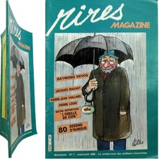 Rires magazine n°1 1986 meilleurs humoristes dessin d'humour Tetsu Pierre Louki