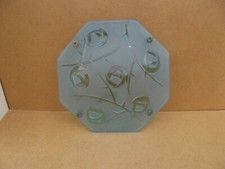 ancien plafonnier lustre bleu