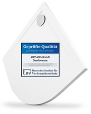 Très Plat Receveur De Douche Bac Cercle Du Trimestre Blanc 90x90 H:3,