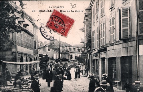 Cpa beaulieu rue de - beaulieu,