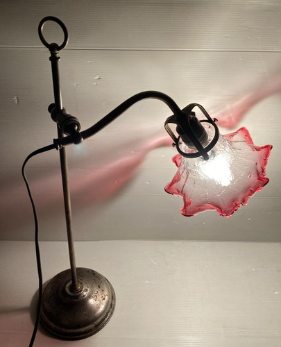 Ancienne lampe col cygne - col, de