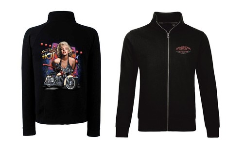 Veste sweatshirt noir - sweatshirt, marilyn