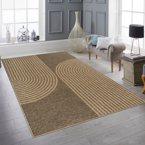 Tapis moderne beige-marron