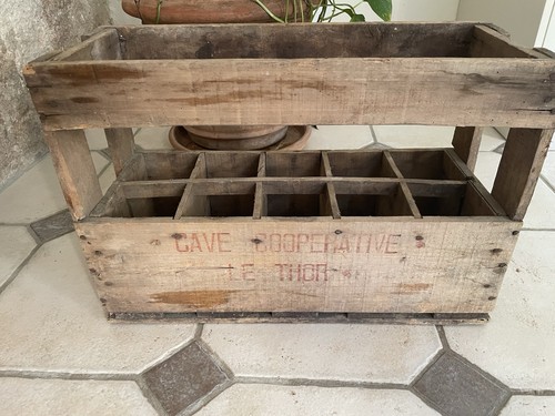 Caisse porte bouteilles - caisse, en