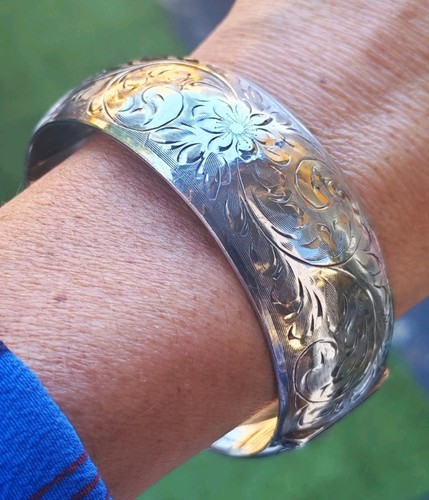 Bracelet argent gravé - en,