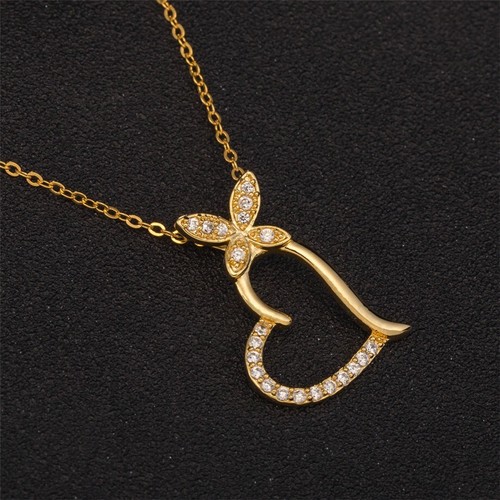 Collier coeur chaîne - , femme