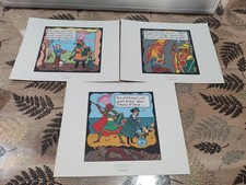 Lot De 3 planches Tintin moulinsart 2010 le temple du soleil planche Strip