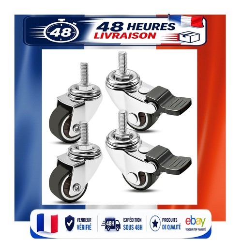 Roulettes meubles 25mm