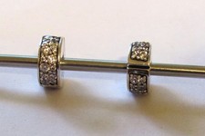 Two Authentic Pandora Sterling Silver Shining Elegance Clear CZ Clips #791817CZ