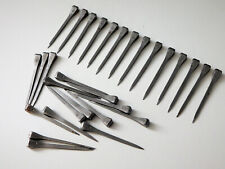 65mm set of 30 antique wrought iron nails, square head 7x8 mm, lock, door, decoration