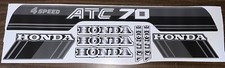1985 MONOCHROME ATC70 ATC 70 FENDER GAS TANK FRAME DECAL EMBLEM SET